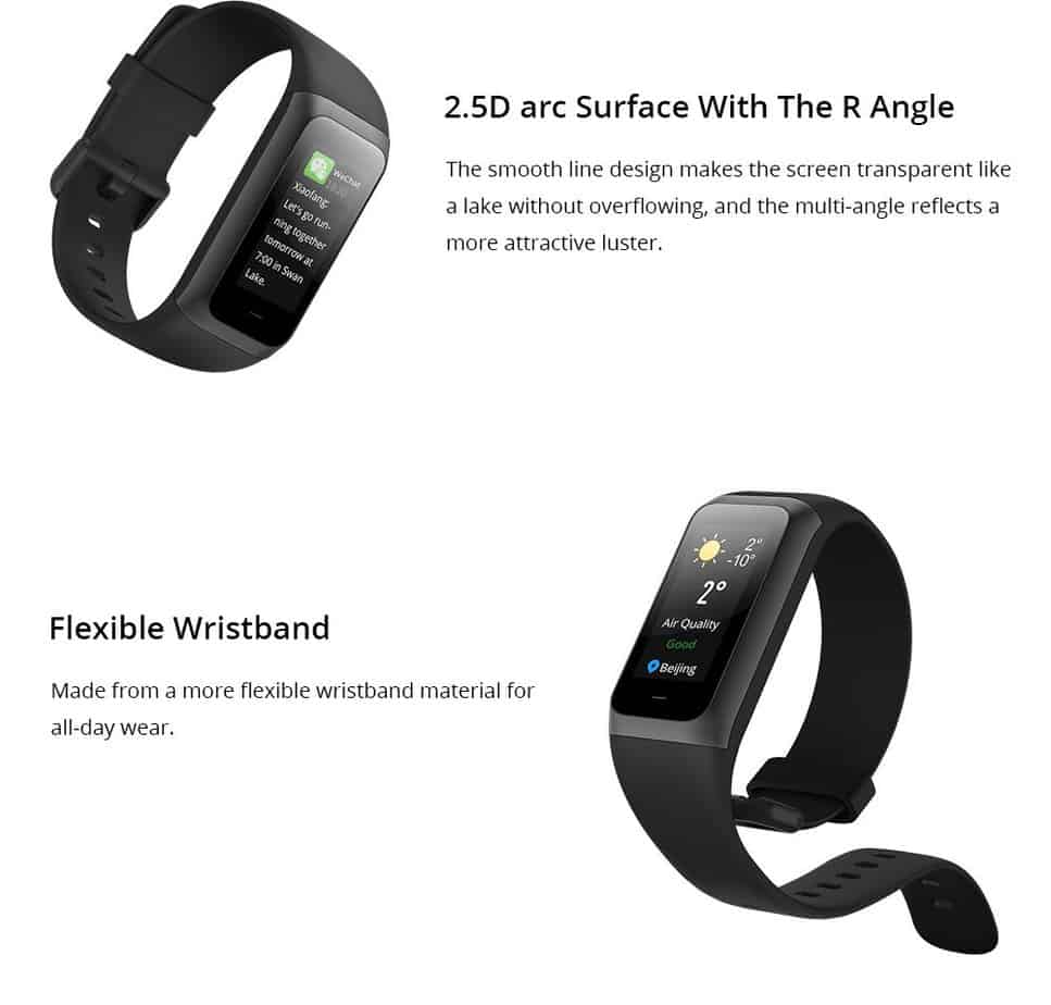 amazfit cor specs