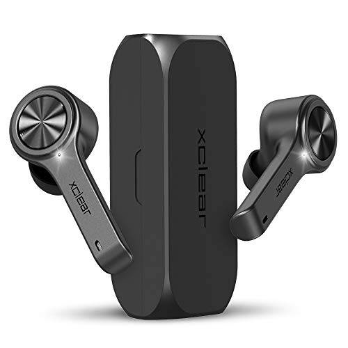 XClear-Wireless-Earbuds-with-Immersive-Sounds-True-50-Bluetooth-in-Ear-Headphones-with-Charging-CaseQuick-Pairing-Stereo-CallsBuilt-in-MicrophonesIPX5-SweatproofPumping-Bass-for-Sports-Black
